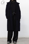 BASERANGE Tagus wool coat BAS-COTAP-WO-WI23-SHENLAN Dark blue